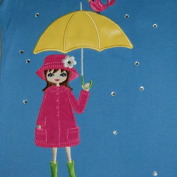 Gymboree Girls, Size 5, 100% Cotton Long Sleeve Shirt - Picture 2 of 3